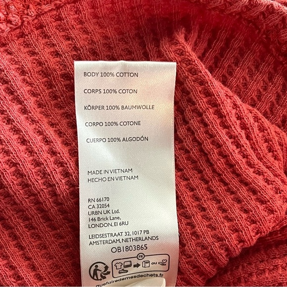 Free People x We The Free Roll With It Thermal Orange Red - Picture 9 of 9